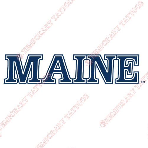 Maine Black Bears Customize Temporary Tattoos Stickers NO.4938